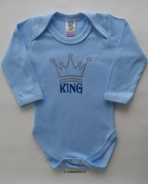 Baby Body bedruckt &quot;King&quot;