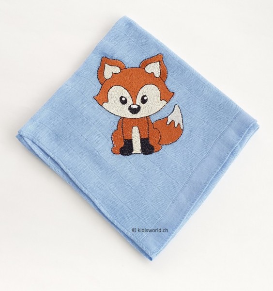 Nuscheli bestickt mit Motiv &quot;Fuchs&quot;