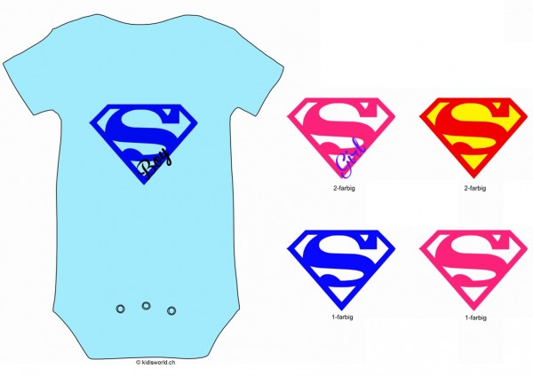Baby Body bedruckt &quot;Super BOY&quot;