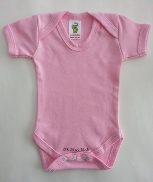Baby Body rosa, kurz-/langarm