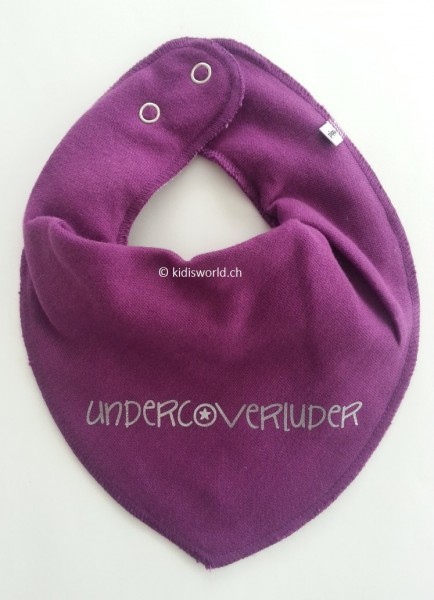Dreieckstuch bedruckt mit Spruch &quot;Undercoverluder&quot;