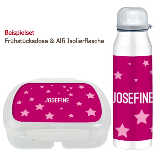 Znüni Set &quot;Sterne pink&quot;
